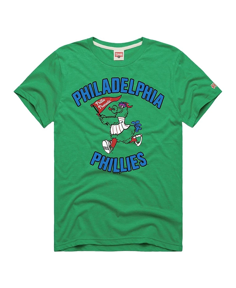 Homage Men's Green Philadelphia Phillies Hyper Local Tri-Blend T-Shirt