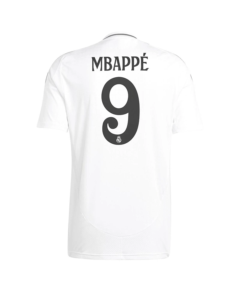 Adidas Men's Kylian Mbappe White Real Madrid 2024/25 Home Replica Player Jersey