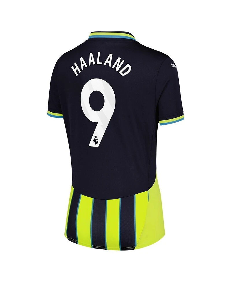 Puma Women's Erling Haaland Navy Manchester City 2024/25 Away Replica Player Jersey
