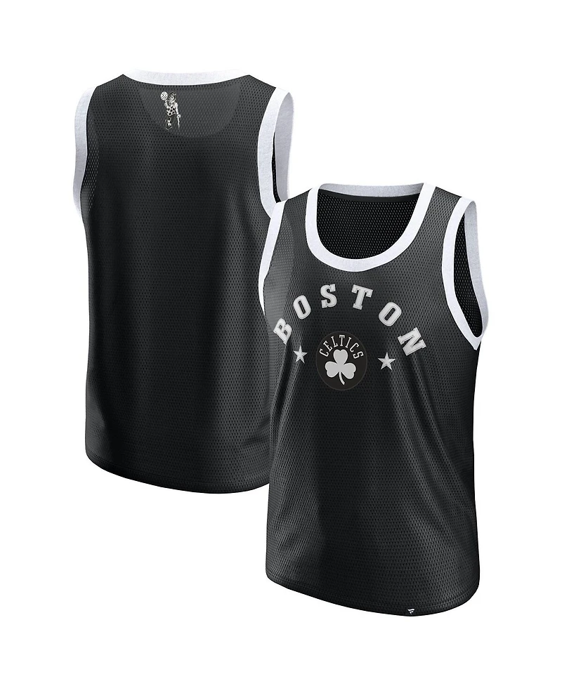 Fanatics Men's Black Boston Celtics Mesh Tank Top