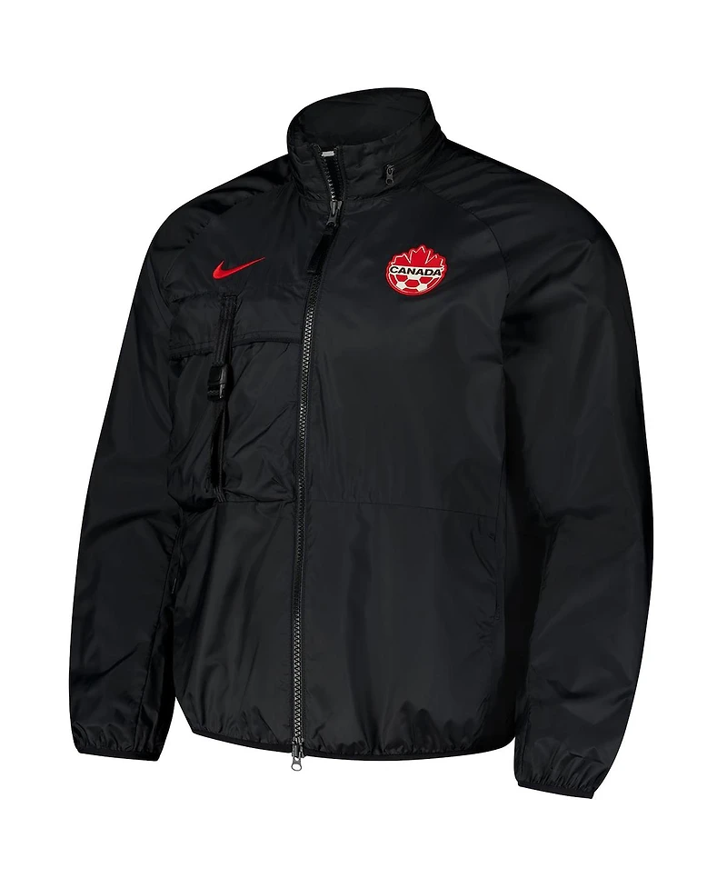 Nike Men's Black Canada Soccer 2024 Halo Anthem Full-Zip Jacket