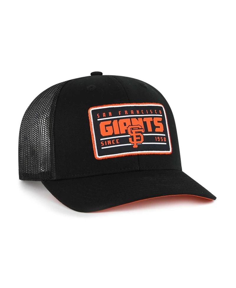 '47 Brand Men's Black San Francisco Giants Hardline Trucker Adjustable Hat