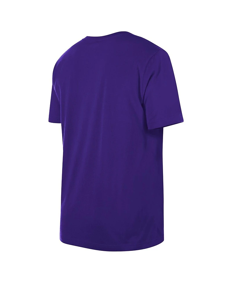 New Era Men's Purple Los Angeles Lakers Enzyme Wash Oversized T-Shirt