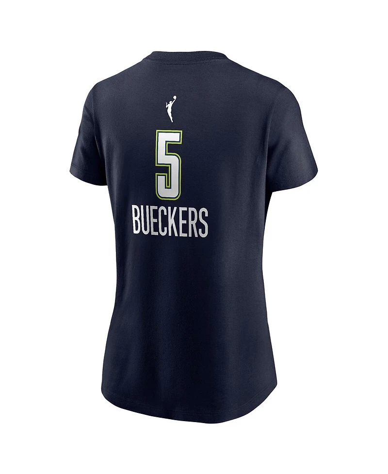 Nike Women's Paige Bueckers Navy Dallas Wings 2025 Wnba Draft Explorer Edition Name Number T-Shirt