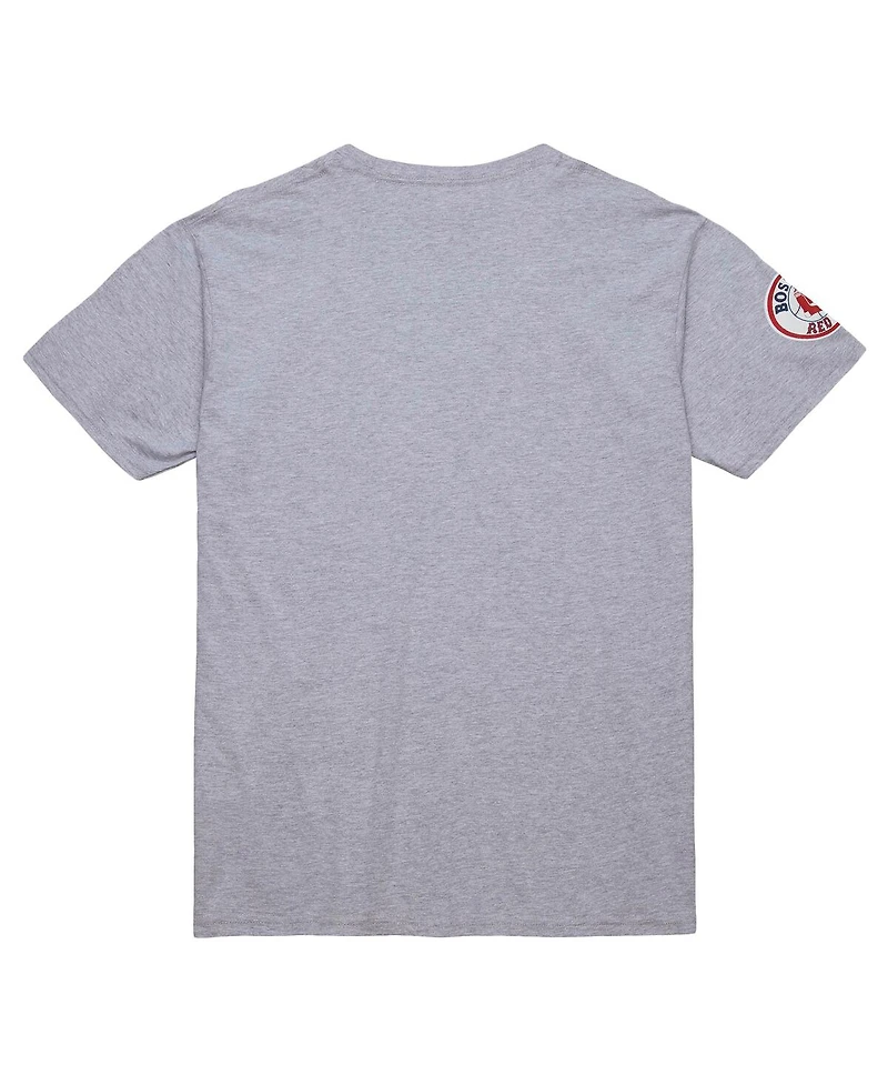 Mitchell & Ness Men's David Ortiz Grey Heather Boston Red Sox Cooperstown Collection Player T-Shirt