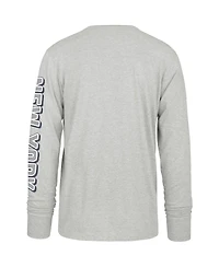 '47 Brand Men's Gray New York Yankees Fair Ball Franklin Long Sleeve T-Shirt