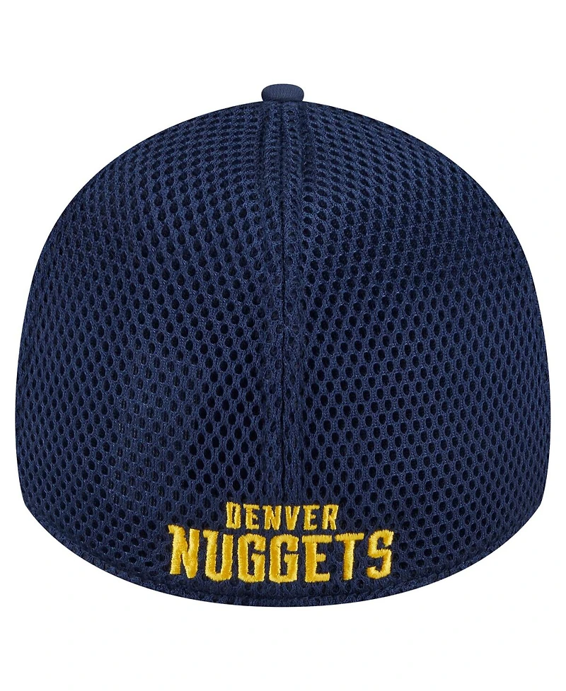 New Era Men's Navy Denver Nuggets Subtle Camo 39THIRTY Flex Hat