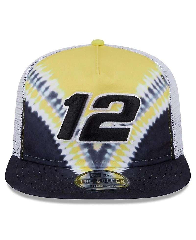 New Era Men's Black Ryan Blaney Golfer Tie-Dye Snapback Hat