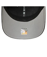 New Era Men's Black Las Vegas Raiders Main Trucker 9SEVENTY Stretch-Snap Hat