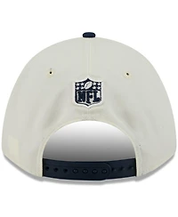 New Era Men's Cream/College Navy Seattle Seahawks 2025 Nfl Draft 9FORTY A-Frame M-Crown Adjustable Hat