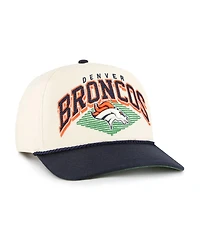 '47 Brand Men's Cream Denver Broncos Pomona Rope Hitch Adjustable Hat