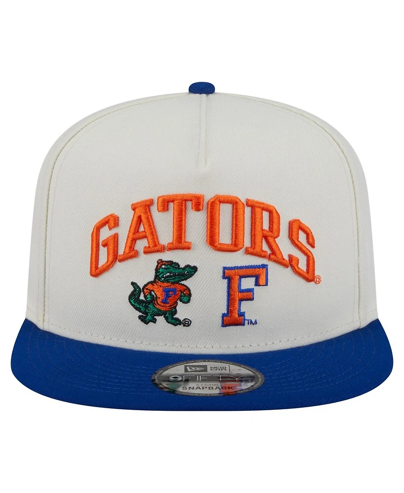 New Era Men's White Florida Gators Collegiate 9FIFTY A-Frame Snapback Hat