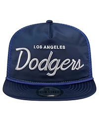New Era Men's Navy Los Angeles Dodgers Retro Satin Script Golfer Adjustable Hat