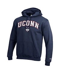 Champion Men's Navy UConn Huskies Arched Logo Fleece Pullover Hoodie