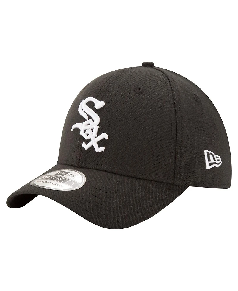 New Era Men's Black Chicago White Sox 125th Anniversary 39THIRTY Flex Hat