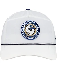 Malbon Golf Men's and Women's White The Players Bucket Seal Rope Adjustable Hat
