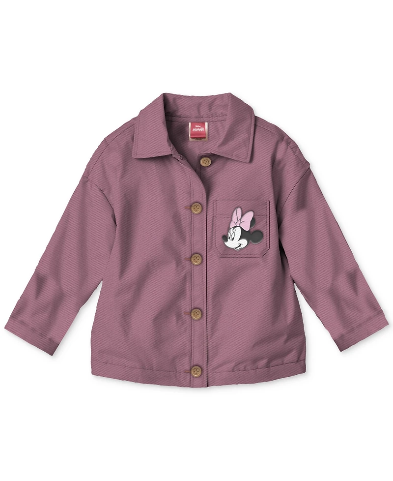 Disney Baby Girls Minnie Mouse Jacket, Top & Ribbed Leggings, 3 Piece Set