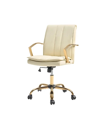 Gabriela Modern Rocking Tilting Office Chair with 360-degree Swivel Base