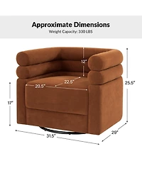 Donat Modern Swivel Barrel Chair