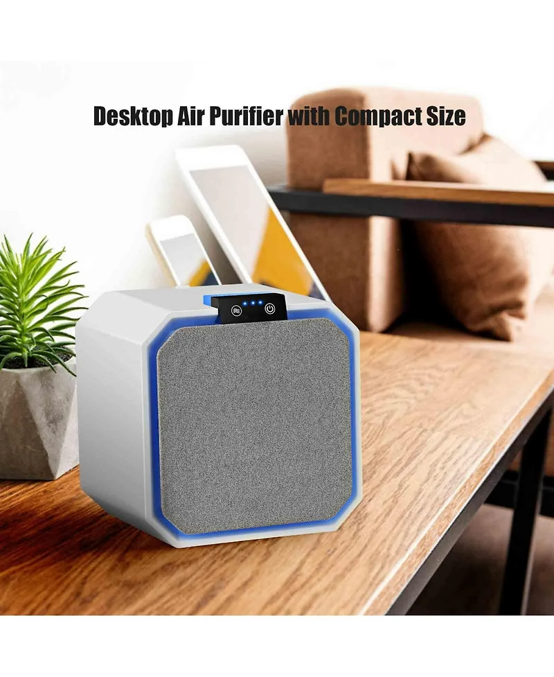 Desktop Hepa Air Purifier Home Air Cleaner with 2-in-1 Composite Hepa Filter