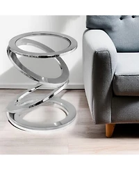 Minimalist Glass Round End Table – Perfect for Living Room or Bedroom