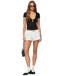 Edikted Women's Lexa Polka Dot Boxer Shorts