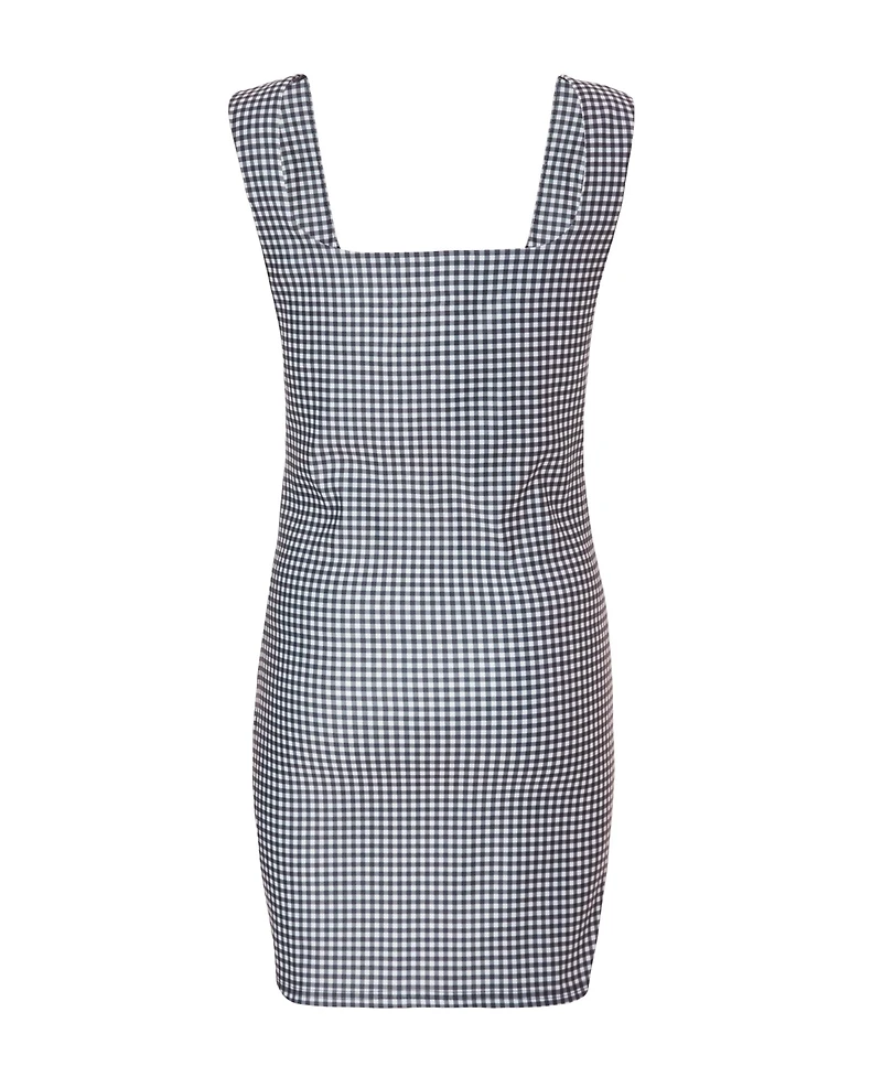 Quiz Women's Bengaline Gingham Bodycon Dress
