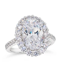 Anna Zuckerman Kennedy Oval Crystalline Ring