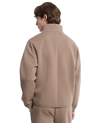 Michael Kors Men's Polished Long Sleeve Mock Neck Zip-Front Jacket