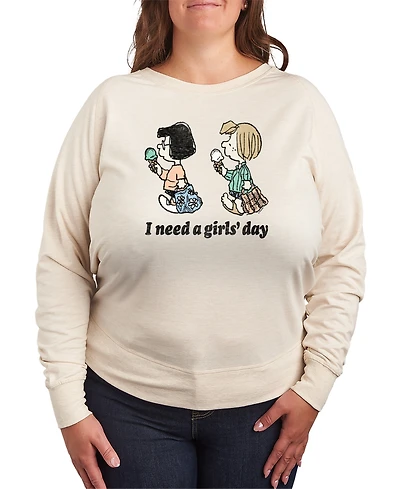 Hybrid Apparel Plus Peanuts Need a Girls Day Graphic Pullover T-Shirt