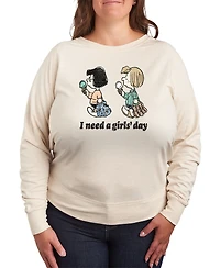Hybrid Apparel Plus Peanuts Need a Girls Day Graphic Pullover T-Shirt