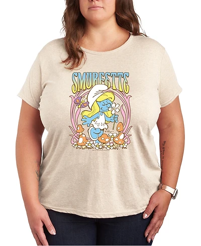 Hybrid Apparel Plus The Smurfette Graphic T-Shirt