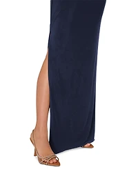 Adrianna Papell Women's One-Shoulder Embellished Gown