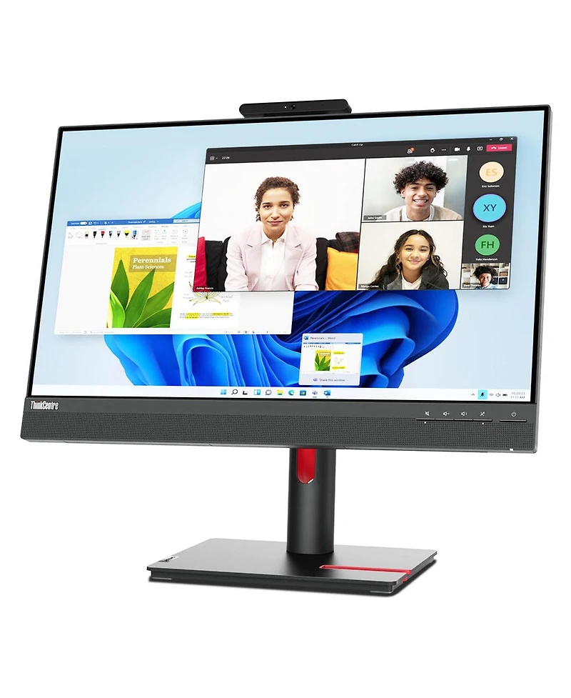 Lenovo ThinkCentre Tiny-In-One 24 Gen 5 23.8" 16:9 Full Hd Ips Wled Lcd Monitor with Webcam, Black