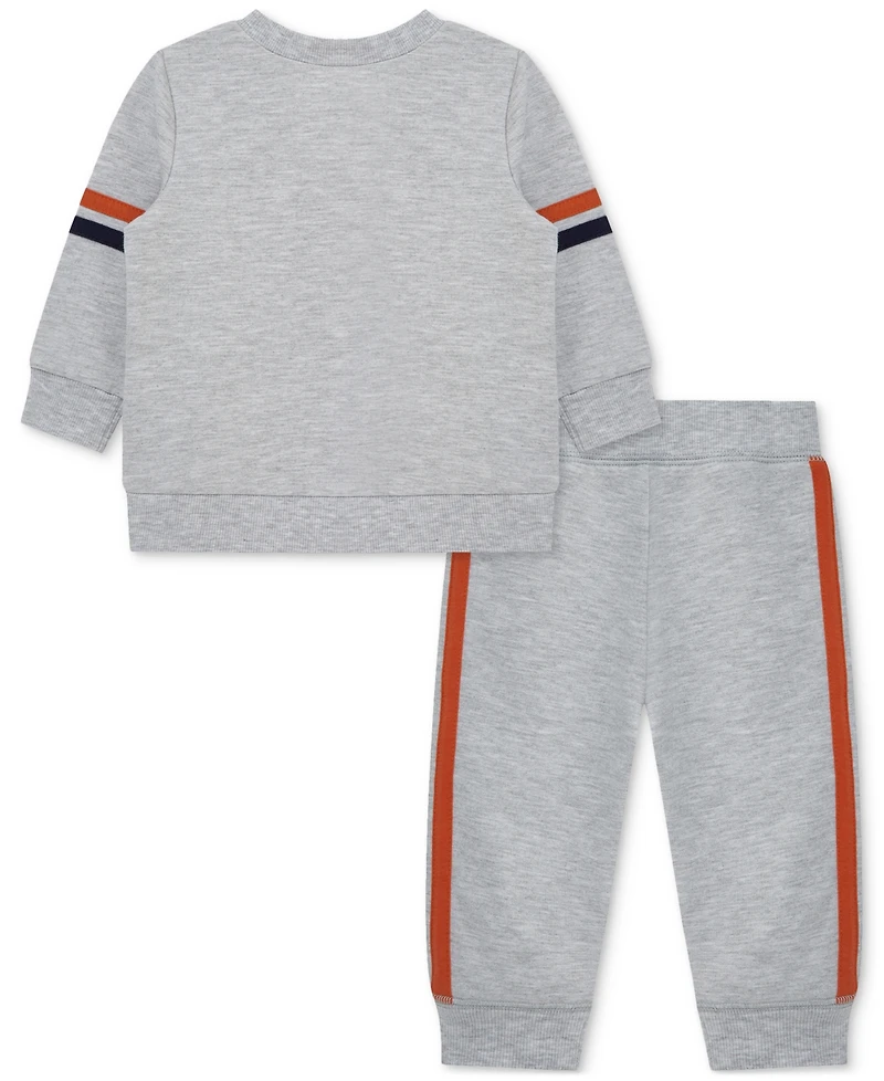Little Me Baby Boys Football Sweatshirt & Jogger Pants, 2 Piece Set