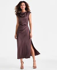 Sam Edelman Women's Cap-Sleeve Side-Slit Midi Dress