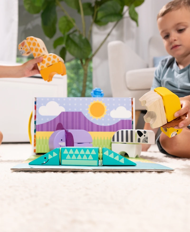 Melissa and Doug Blockables Safari Playset
