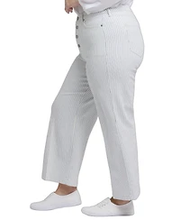 Nydj Plus Wide Leg Ankle Jeans