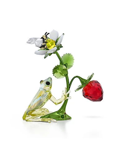 Swarovski Idyllia Frog, Bee and Strawberry Figurine
