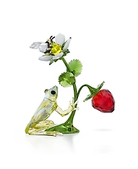 Swarovski Idyllia Frog, Bee and Strawberry Figurine