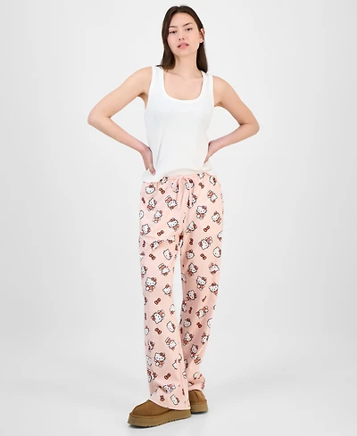 Love Tribe Junior's Hello Kitty Allover-Print Drawstring Pants