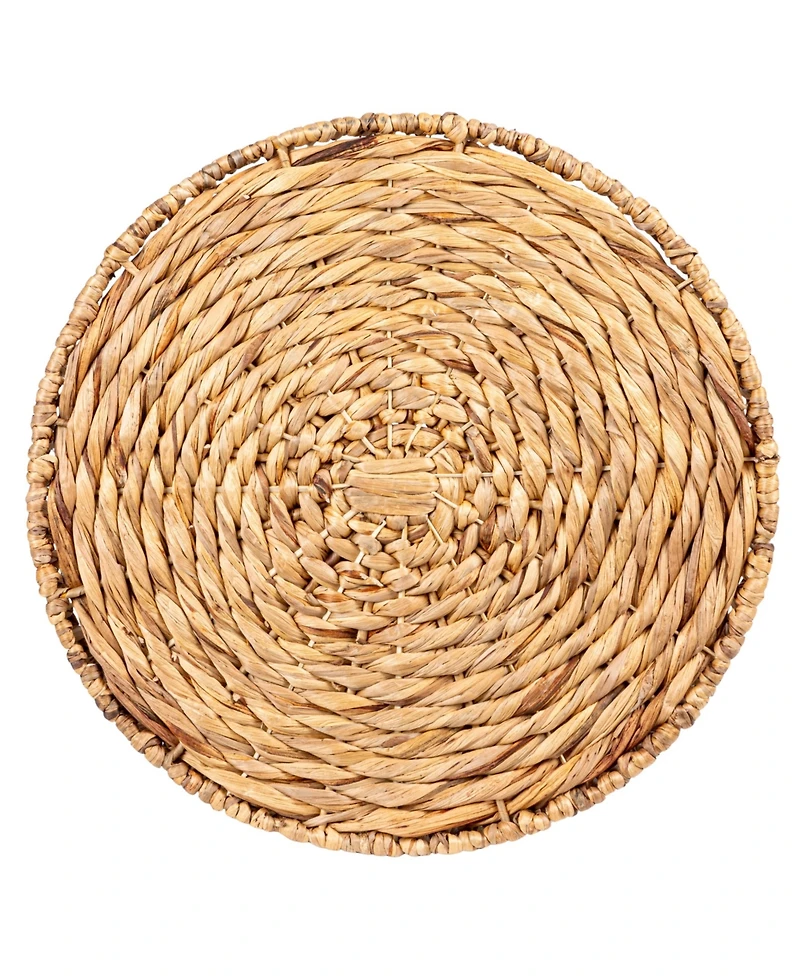 Creative Co-op 18.2" Water Hyacinth Hand-Woven Round Table