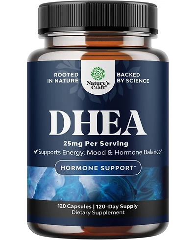 Dhea 25mg for Women & Men | Dhea Supplement for Mood Energy & Immune Support, Hormone Balance Supplement | 120ct