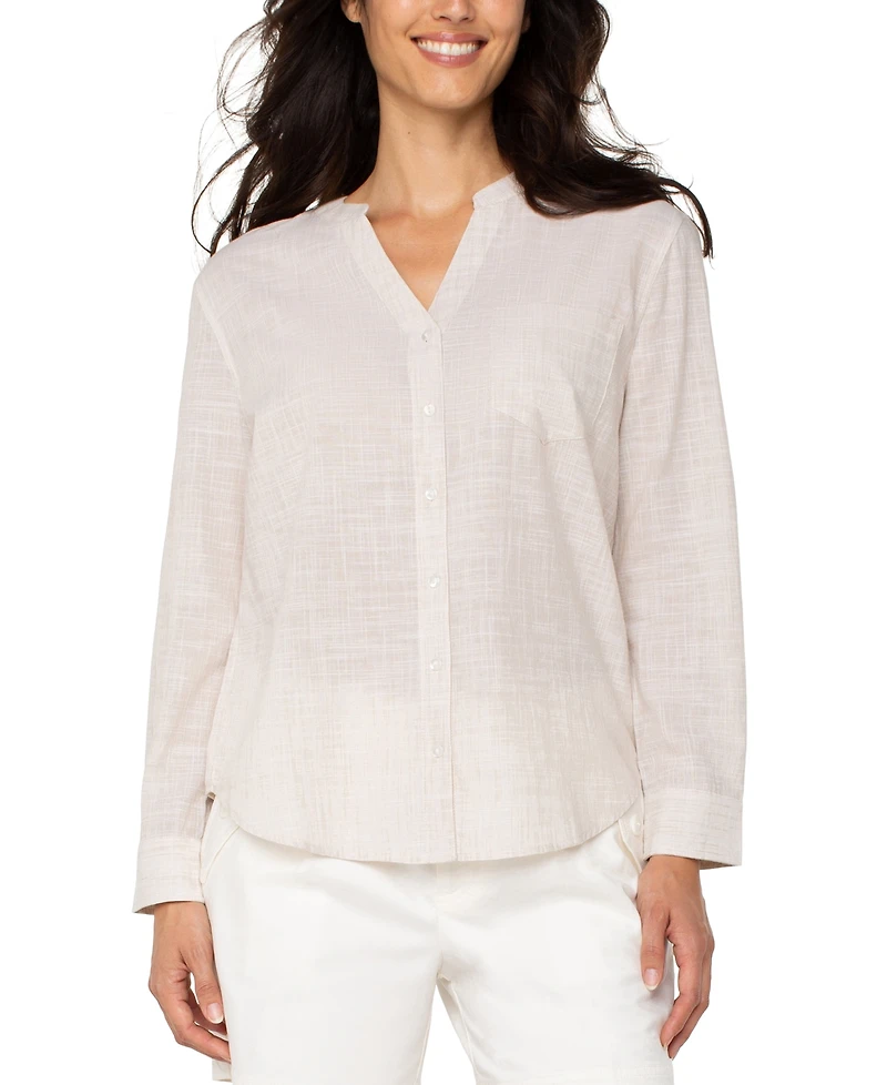 Liverpool Los Angeles Women's Cotton Long-Sleeve Shirt