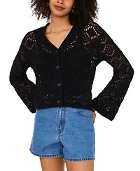 Vince Camuto Women's Pointelle Cotton Cardigan