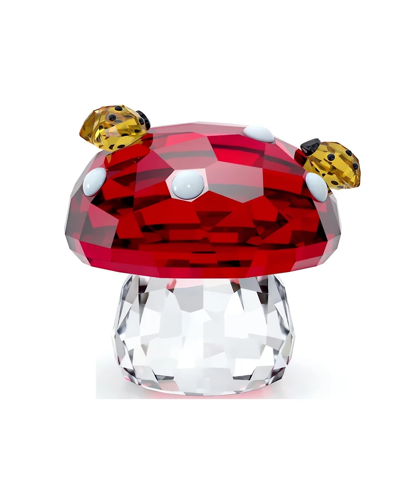 Swarovski Idyllia Mushroom and Ladybugs Figurine
