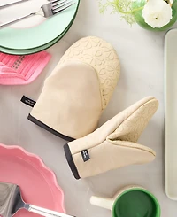 kate Spade new york Flower Soft Silicone Mini Mitt Set, 5.5" x 8"