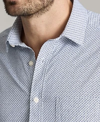 UNTUCKit Men's Regular Fit Performance Teramo Short Sleeve Button Up Shirt