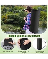 Foldable Camping Mattress with High density foam Cushion and Anti-slip Bottom