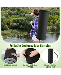 Indoor outdoor Sleeping mat with High density foam Cushion and Carrying Bag